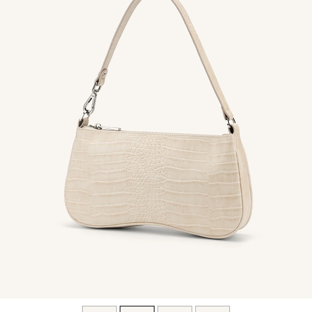 Eva Shoulder Handbag - Ivory Croc - Picture 2 of 6